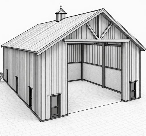 Explore diverse barndominium with shop floor plans showcasing functional and stylish living spaces.